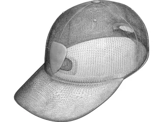 Baseball Cap 3D Model preview