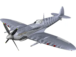 Spitfire 3D Model preview