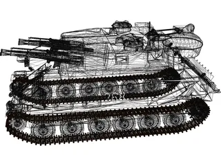 ZSU-23-4 Shilka 3D Model preview
