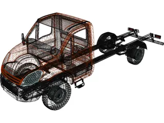 IVECO 4x4 3D Model preview
