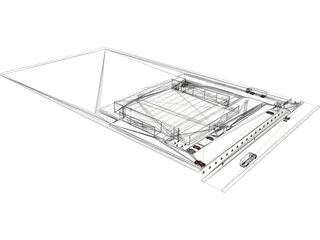 Industrial Plant 3D Model preview