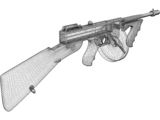 Thompson Model 1929 3D Model preview