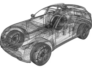 Infiniti FX50 3D Model preview