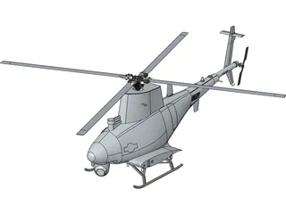 Northrop Grumman MQ-8 Fire Scout 3D Model preview