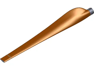 Horizontal Axis Wind Turbine Blade 3D Model preview