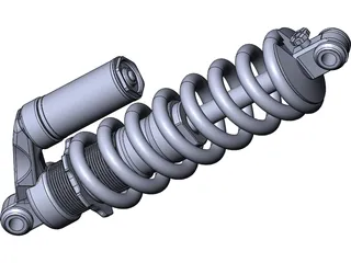 X Fusion Vector R Mountain Bike Shock Absorber 3D Model preview