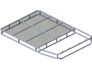 SUV Top Rack Basket Style 3D Model preview