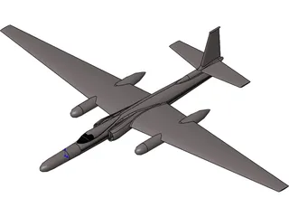 Lockheed U-2 Dragon Lady 3D Model preview