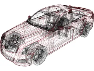 Cadillac ATS (2013) 3D Model preview