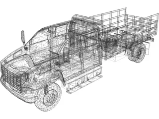 GMC Topkick C8500 (2003) 3D Model preview