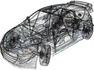 Hyundai i20 WRC (2013) 3D Model preview