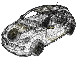Opel Adam (2013) 3D Model preview