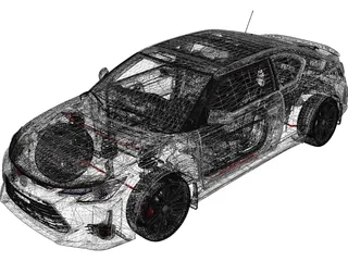 Scion tC (2014) 3D Model preview