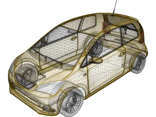 SEAT Mii (2011) 3D Model preview