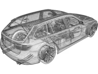 BMW 3-Series Touring [F31] (2013) 3D Model preview
