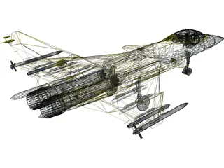 AF-36 Front Line Fighter 3D Model preview