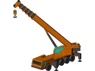 All Terrain Crane 3D Model preview