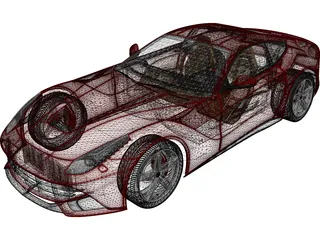 Ferrari F12 Berlinetta (2013) 3D Model preview