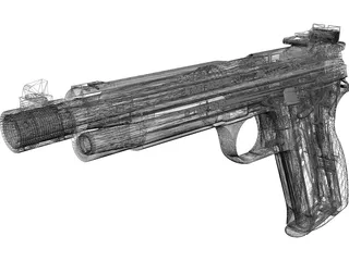Sig P210 3D Model preview