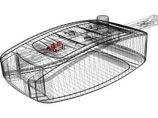 Electronic Car Key 3D Model preview