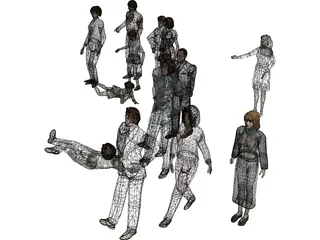 People Person Collection 3D Model preview