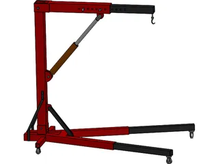 Engine Workshop Crane 3D Model preview