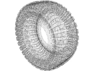 Maxxis Trepador Tire 3D Model preview
