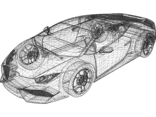 Lamborghini Huracan LP610-4 (2015) 3D Model preview