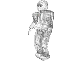 Honda Asimo Robot 3D Model preview