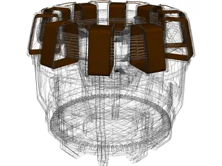 Iron Man Arc Reactor 3D Model preview