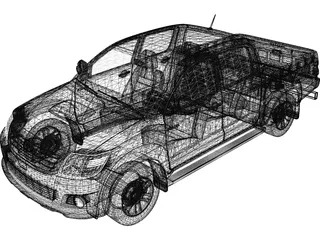 Toyota Hilux Double Cab (2011) 3D Model preview