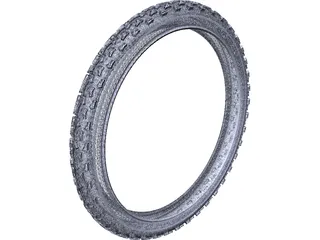 Tyre Bicycle 3D Model preview