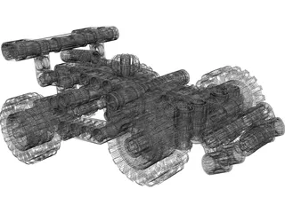 Lego Car 3D Model preview