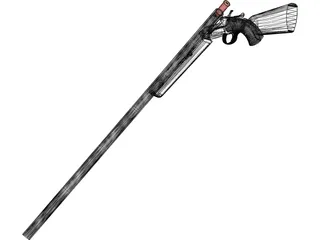Winchester 12 Gause 3D Model preview