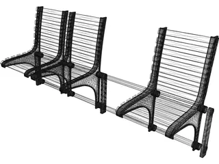 Bench 3D Model preview
