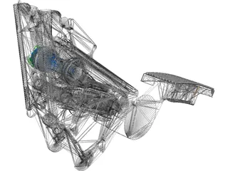 Brake Pedal 3D Model preview