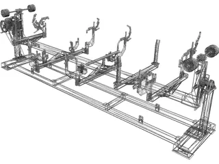 Body DT Test Jig 3D Model preview