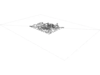 Salt Lake City Downtown 3D Model preview