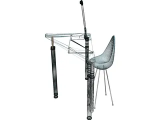Seminar Table 3D Model preview