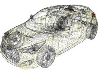 Hyundai Veloster Turbo (2013) 3D Model preview