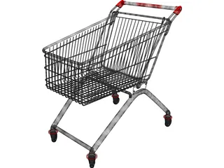 Shopping Cart 3D Model preview