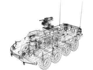 Stryker ICV 3D Model preview