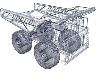 Caterpillar Mine Truck 3D Model preview