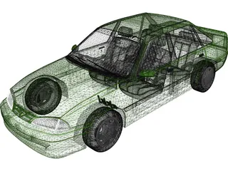 Daewoo Racer GTi 3D Model preview