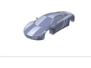 McLaren MP4-12C Body 3D Model preview
