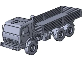 Kamaz 5350 3D Model preview