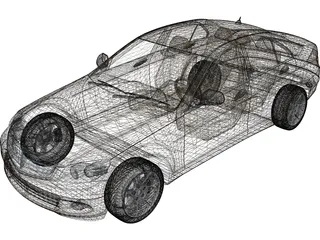 Mercedes-Benz C-Class (2008) 3D Model preview