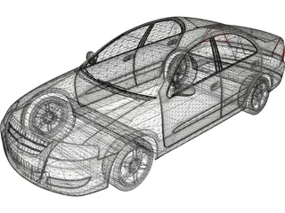 Renault Scala (2010) 3D Model preview