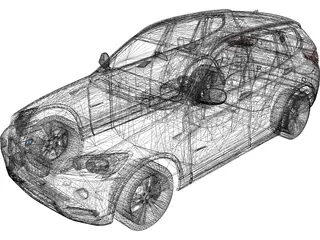 BMW X3 F25 (2011) 3D Model preview