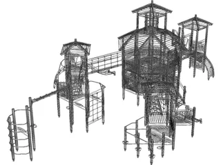 Children Playground 3D Model preview
